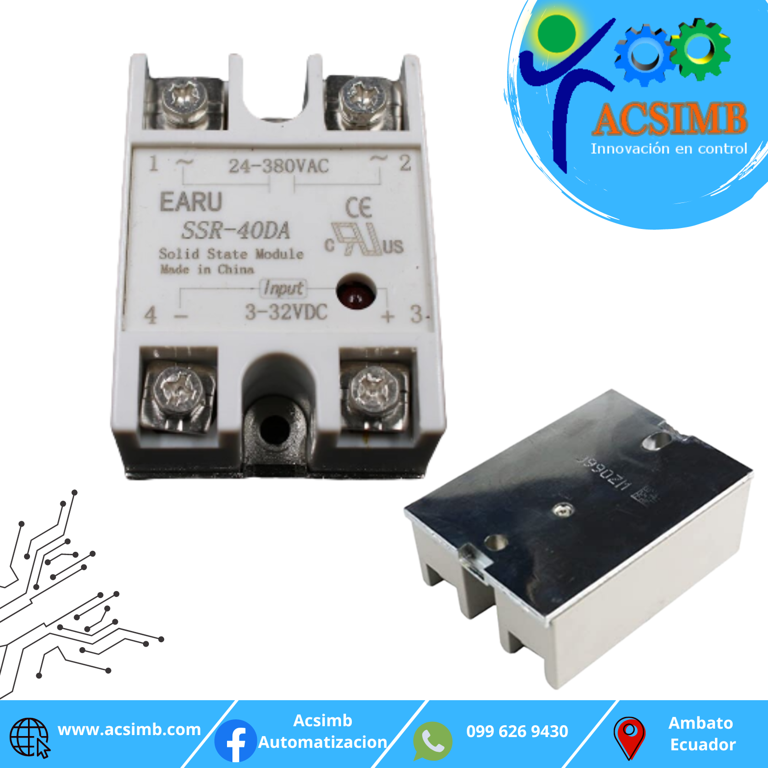 Módulo de relé de estado sólido SSR-40DA-image