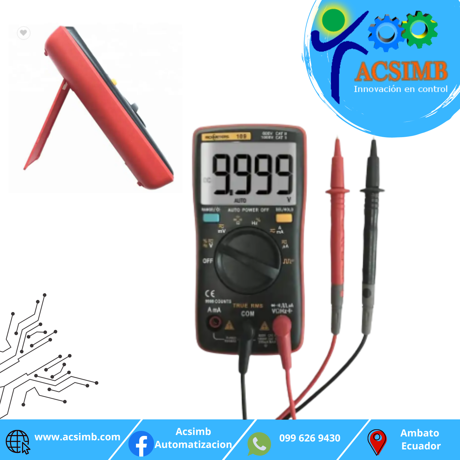 Multímetro digital RICHMETERS RM 109-image