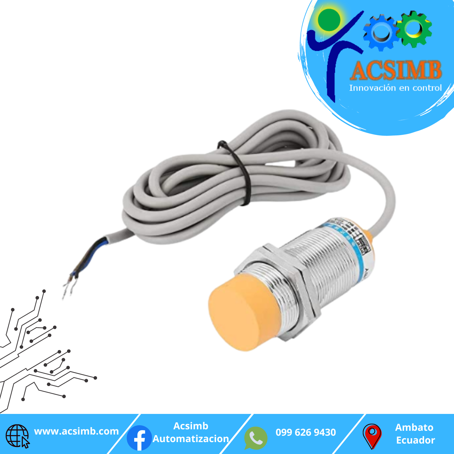 Sensor Inductivo 18mm NO PNP-image